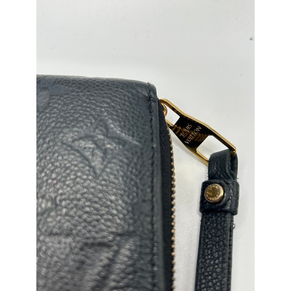 Louis Vuitton Monogram Empreinte Leather Zip Around Wallet Black #354 - Picture 7 of 13